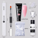 Nude Glitter Gel Nail Extension Kit for Salon Quality Nails Nude Glitter Gel Nail Extension Kit for Salon Quality Nails