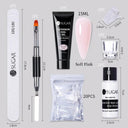 Nude Glitter Gel Nail Extension Kit for Salon Quality Nails Nude Glitter Gel Nail Extension Kit for Salon Quality Nails
