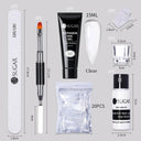 Nude Glitter Gel Nail Extension Kit for Salon Quality Nails Nude Glitter Gel Nail Extension Kit for Salon Quality Nails