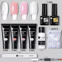 Nude Glitter Gel Nail Extension Kit for Salon Quality Nails Nude Glitter Gel Nail Extension Kit for Salon Quality Nails
