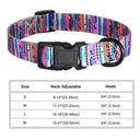 Floral Print Dog Collar Stylish Adjustable for All Breeds Floral Print Dog Collar Stylish Adjustable for All Breeds