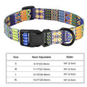 Floral Print Dog Collar Stylish Adjustable for All Breeds Floral Print Dog Collar Stylish Adjustable for All Breeds