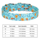 Floral Print Dog Collar Stylish Adjustable for All Breeds Floral Print Dog Collar Stylish Adjustable for All Breeds