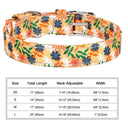 Floral Print Dog Collar Stylish Adjustable for All Breeds Floral Print Dog Collar Stylish Adjustable for All Breeds