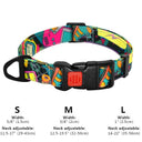 Floral Print Dog Collar Stylish Adjustable for All Breeds Floral Print Dog Collar Stylish Adjustable for All Breeds