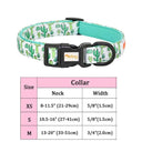 Floral Print Dog Collar Stylish Adjustable for All Breeds Floral Print Dog Collar Stylish Adjustable for All Breeds