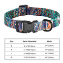 Floral Print Dog Collar Stylish Adjustable for All Breeds Floral Print Dog Collar Stylish Adjustable for All Breeds
