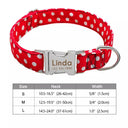 Engraved Nylon Pet ID Collar With Nameplate For Dogs Engraved Nylon Pet ID Collar With Nameplate For Dogs