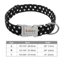 Engraved Nylon Pet ID Collar With Nameplate For Dogs Engraved Nylon Pet ID Collar With Nameplate For Dogs