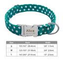 Engraved Nylon Pet ID Collar With Nameplate For Dogs Engraved Nylon Pet ID Collar With Nameplate For Dogs