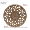 Handcrafted Oak Flower Sculpture European Style Decor Handcrafted Oak Flower Sculpture European Style Decor