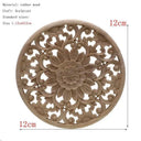 Handcrafted Oak Flower Sculpture European Style Decor Handcrafted Oak Flower Sculpture European Style Decor