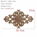 Handcrafted Oak Flower Sculpture European Style Decor Handcrafted Oak Flower Sculpture European Style Decor