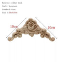 Handcrafted Oak Flower Sculpture European Style Decor Handcrafted Oak Flower Sculpture European Style Decor
