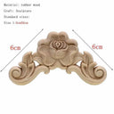 Handcrafted Oak Flower Sculpture European Style Decor Handcrafted Oak Flower Sculpture European Style Decor