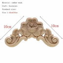 Handcrafted Oak Flower Sculpture European Style Decor Handcrafted Oak Flower Sculpture European Style Decor