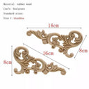 Handcrafted Oak Flower Sculpture European Style Decor Handcrafted Oak Flower Sculpture European Style Decor