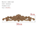 Handcrafted Oak Flower Sculpture European Style Decor Handcrafted Oak Flower Sculpture European Style Decor