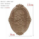 Handcrafted Oak Flower Sculpture European Style Decor Handcrafted Oak Flower Sculpture European Style Decor