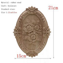 Handcrafted Oak Flower Sculpture European Style Decor Handcrafted Oak Flower Sculpture European Style Decor