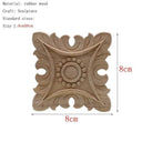 Handcrafted Oak Flower Sculpture European Style Decor Handcrafted Oak Flower Sculpture European Style Decor