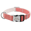 Custom Engraved Nylon Pet Collar For Dogs And Cats Custom Engraved Nylon Pet Collar For Dogs And Cats