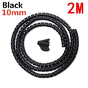 Spiral Wrap Cable Organizer For Tangle Free Cord Management Spiral Wrap Cable Organizer For Tangle Free Cord Management