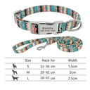 Reflective Nylon Dog Collar Set For Personalized Safety Reflective Nylon Dog Collar Set For Personalized Safety