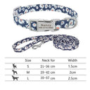 Reflective Nylon Dog Collar Set For Personalized Safety Reflective Nylon Dog Collar Set For Personalized Safety