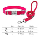 Reflective Nylon Dog Collar Set For Personalized Safety Reflective Nylon Dog Collar Set For Personalized Safety