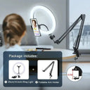 Ring Light Kit With Adjustable Tripod And Smartphone Holder Ring Light Kit With Adjustable Tripod And Smartphone Holder