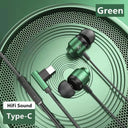 Premium Green Metal Gaming Wired Earbuds For Pro Players Premium Green Metal Gaming Wired Earbuds For Pro Players