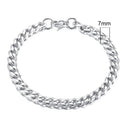 Chunky Stainless Steel Curb Chain Bracelet For Men Chunky Stainless Steel Curb Chain Bracelet For Men
