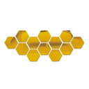 Hexagon Mirror Wall Stickers Set Modern DIY 3D Art Decor Hexagon Mirror Wall Stickers Set Modern DIY 3D Art Decor