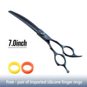 Curved Pet Grooming Shears With Stainless Steel Blades Curved Pet Grooming Shears With Stainless Steel Blades