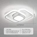 LED Ceiling Light Modern Dual Rings Illuminate Fixture LED Ceiling Light Modern Dual Rings Illuminate Fixture