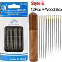 Elderly Friendly Stainless Steel Sewing Needle Set 12 Pack Elderly Friendly Stainless Steel Sewing Needle Set 12 Pack