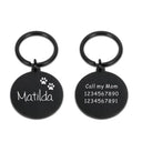 Custom Engraved Stainless Steel Pet ID Tag Paw Pendant Custom Engraved Stainless Steel Pet ID Tag Paw Pendant