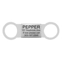 Slide On Custom Pet Tag Personalized ID Silent Engraved Slide On Custom Pet Tag Personalized ID Silent Engraved