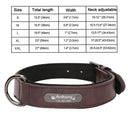 Leather Dog Collar Engraved ID Tag Personalized Pet Leather Dog Collar Engraved ID Tag Personalized Pet