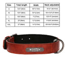 Leather Dog Collar Engraved ID Tag Personalized Pet Leather Dog Collar Engraved ID Tag Personalized Pet