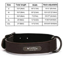 Leather Dog Collar Engraved ID Tag Personalized Pet Leather Dog Collar Engraved ID Tag Personalized Pet