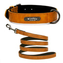 Leather Dog Collar Engraved ID Tag Personalized Pet Leather Dog Collar Engraved ID Tag Personalized Pet