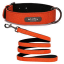 Leather Dog Collar Engraved ID Tag Personalized Pet Leather Dog Collar Engraved ID Tag Personalized Pet