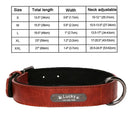 Luxurious Engraved Leather Dog Collar With Elegant Nameplate Luxurious Engraved Leather Dog Collar With Elegant Nameplate