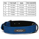 Luxurious Engraved Leather Dog Collar With Elegant Nameplate Luxurious Engraved Leather Dog Collar With Elegant Nameplate