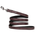 Luxurious Engraved Leather Dog Collar With Elegant Nameplate Luxurious Engraved Leather Dog Collar With Elegant Nameplate
