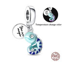 Ocean Themed Sterling Silver Charms Set For Bracelets Ocean Themed Sterling Silver Charms Set For Bracelets