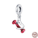 Ocean Themed Sterling Silver Charms Set For Bracelets Ocean Themed Sterling Silver Charms Set For Bracelets