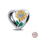 Ocean Themed Sterling Silver Charms Set For Bracelets Ocean Themed Sterling Silver Charms Set For Bracelets